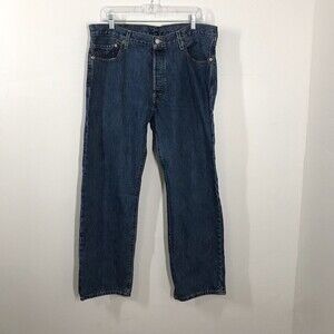 Vintage Levis Men's 501 Jeans Size 36X30 Straight Button Fly Blue Denim Ranch